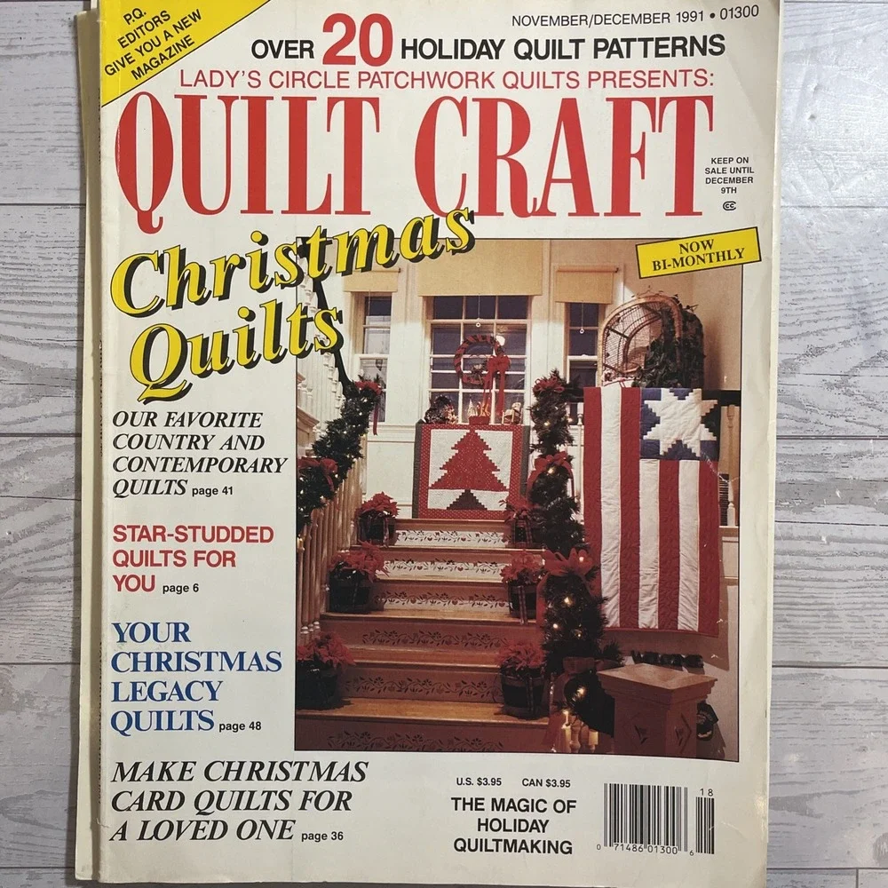 Vintage 1990's Lot Of 4 Quilting‎ Pattern Magazines Baby Christmas Butterfly